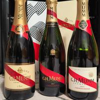 Lotto 3 bottiglie di Champagne Gh. Mumm brut 
