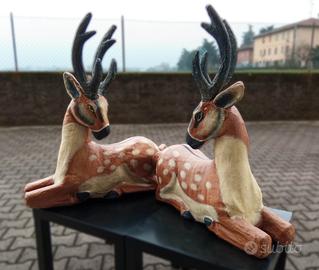 Coppia di caprioli in materiale leggerissimo