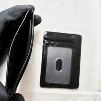 2 Portafogli sottilI in pelle con blocco RFID 