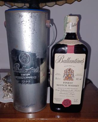 RARO SCOTCH WHISKY BALLANTINE'S 1999 SCATOLA LATTA
