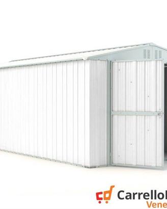 Box garage auto in Acciaio 327x611cm 19mq bianco
