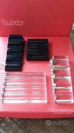 Portapenne da scrivania in vetro Opaline