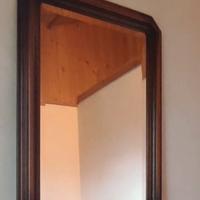 SPECCHIO A PARETE CORNICE LEGNO MASSELLO
