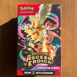 Pokémon Ascesa Eroica Bundle 6 Packs Sealed ITA
