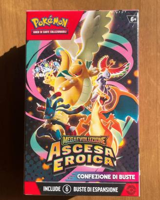 Pokémon Ascesa Eroica Bundle 6 Packs Sealed ITA