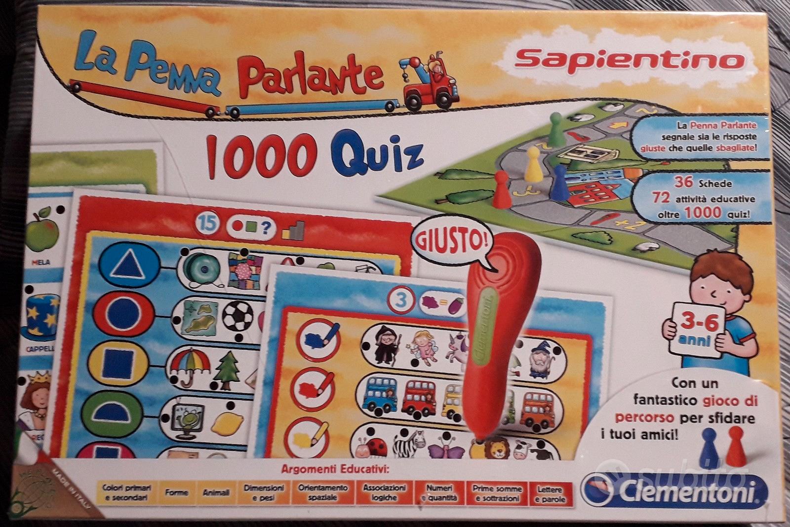 Penna parlante 1000 quiz - Clementoni - Sapientino - Elettronici -  Giocattoli