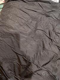 Tessuto nero trapuntato 250x140