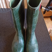 Stivali antinfortunistici alti n°39 in gomma verdi