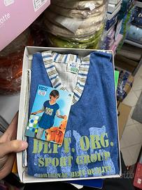 Stoc pigiami da bambini nuovi corti 100% cotone