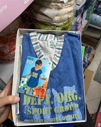 Stoc pigiami da bambini nuovi corti 100% cotone