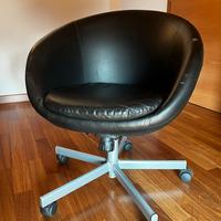 SEDIA STONDATA DA UFFICIO NERA