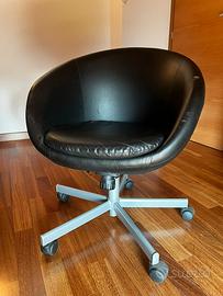 SEDIA STONDATA DA UFFICIO NERA