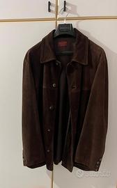 Giacca SISLEY in pelle scamosciata marrone