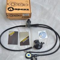 Erogatore Apeks ATX 200 completo + manometro