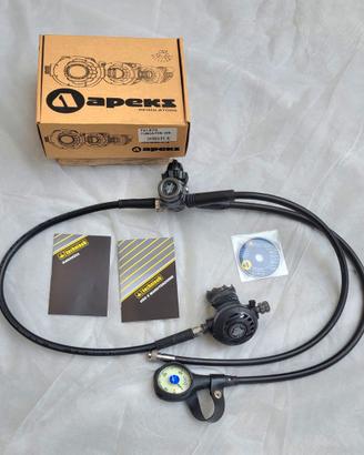 Erogatore Apeks ATX 200 completo + manometro