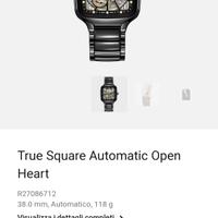 rado truesquare skeleton al negozio sta 3500