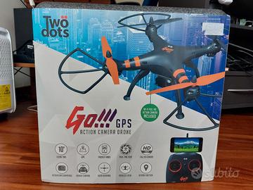 Drone Two Dots Go. Gps action camera