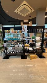 Espositore - libreria in ferro nero lucido