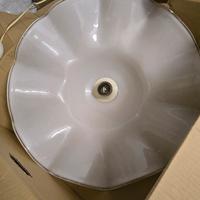 lampadario in opaline bianco 