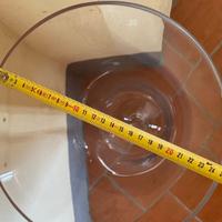 Vaso in vetro cilindrico svasato