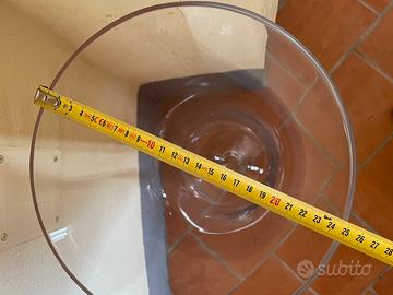 Vaso in vetro cilindrico svasato