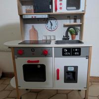 Cucina Giocattolo in Legno – Tanti  accessori 🔥
