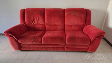 Divano 3 posti con relax manuale 