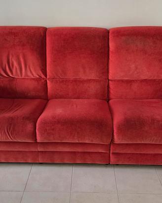 Divano 3 posti con relax manuale 