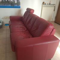 divano letto tre posti in pelle