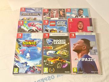 Lotto 9 giochi Nientendo switch