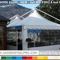 Gazebo Pagoda 3x3 - 4x4 - 5x5 - 6x6 - Certificate