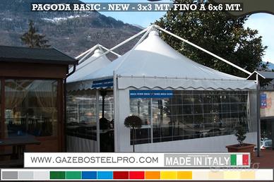 Gazebo Pagoda 3x3 - 4x4 - 5x5 - 6x6 - Certificate