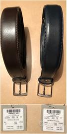 LANIFICIO cerruti 2x cintura blu e marrone LF00442