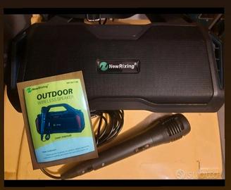 altoparlante wireless portatile da esterno, specif