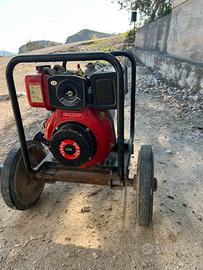 Motopompa con carello e ruote yanmar 8cv