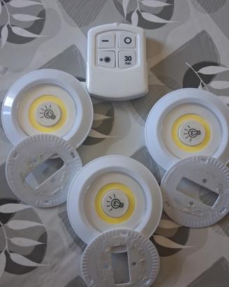 Faretti a led con telecomando 