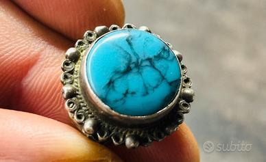 Orecchino argento sterling messicano con Turchese.