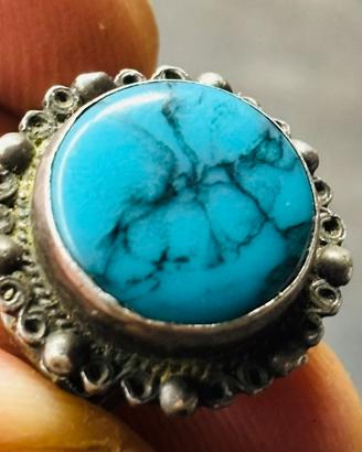 Orecchino argento sterling messicano con Turchese.