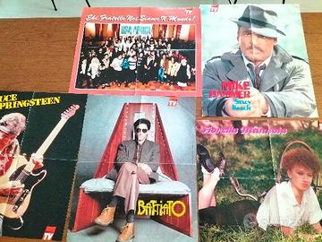 5 poster manifesti rock pop attori battiato boss