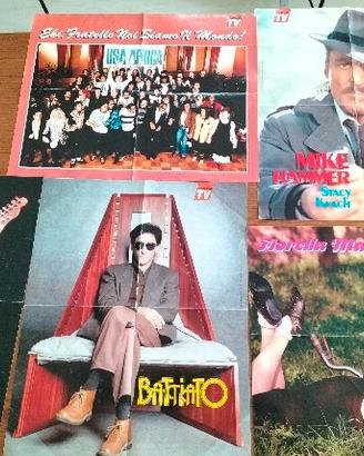 5 poster manifesti rock pop attori battiato boss