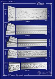 modanature cornici manufatti in gesso profili gole