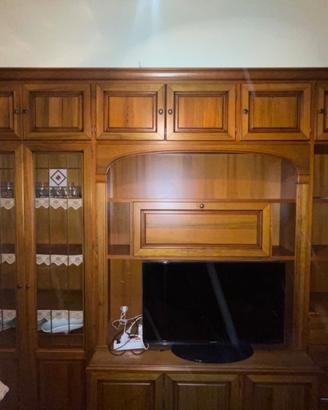 Parete attrezzata legno