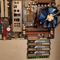 scheda madre Asus P5Q3+Q9550+8 gb ddr3+dissipatore