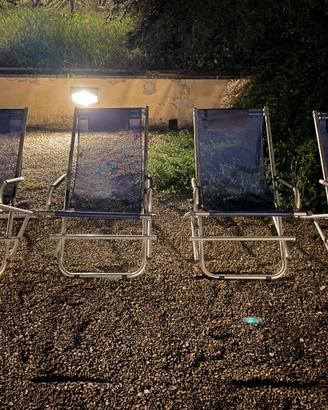 4 Sdraio pieghevoli da giardino