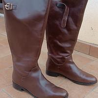 Stivali Donna marroni n.41 in vero cuoio