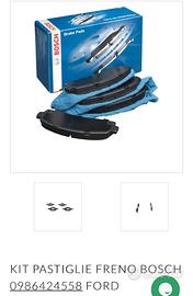Kit pastiglie freni Bosch 0986424558