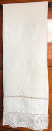 Asciugamano vintage in tela di canapa