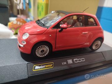 Fiat 500 rossa nuova da collezionismo 