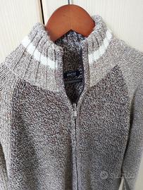 Giacca in lana con zip lunga