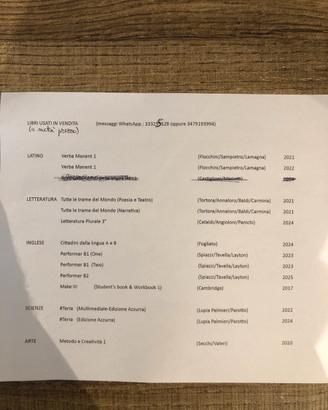 Libri liceo scientifico